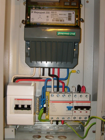 Вводной щит трехфазный