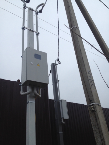 Счетчик на трубостойке