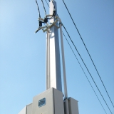 Одинцовский район.Подключение электроэнергии к участку. Трубостойка