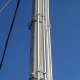 Одинцовский район. Подключение электроэнергии к участку. На столбе устанавливали два щита ВРУ 15 КВТ 380 В