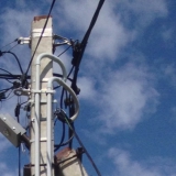 Мытищинский район. Подключение к трехфазной сети.Монтаж вводного щита на столбе.