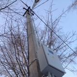 Одинцовский район.Технические условия от МОЭСК. Установка щита на столбе.