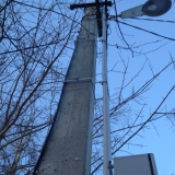 Мытищинский район. Подключение электроэнергии. Щит учета на столбе.