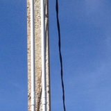 Мытищинский район. Электричества на участок. Монтаж щита учета на столбе.