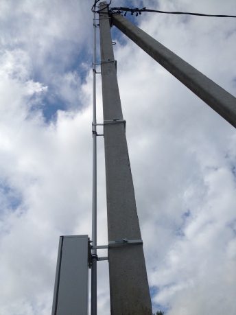 Дмитровский район. Подключение к трехфазной сети.Счетчик на столбе.