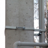 Мытищинский район с.п.Федоскинское.Установка вводного щита на столбе.