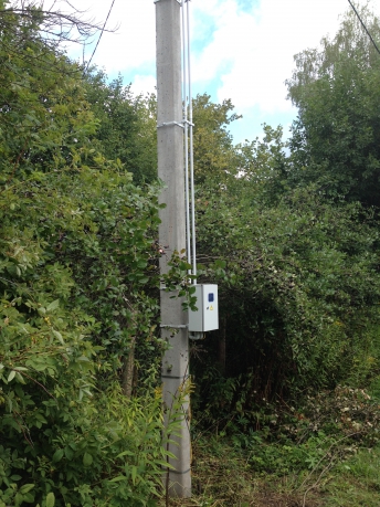 Новая Москва г.Московский. Подключение к трехфазной сети. Счетчик на столбе