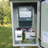 Новая Москва Щербинки. Подключение электроэнергии. Установка щита на столбе.