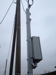 Установка трубостойки в Солнечногорском районе.