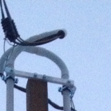 Выполнения техусловий. Трубостойка для ввода электричества в дом устанавливалась в поселок Нудоль Клинский район. Протяжка возду