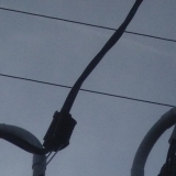 Электромонтаж вводного щита на трубостойке в деревне Большое Новосурино Можайского района