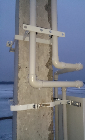 Технические условия выполнялись в Ленинском районе. Установка вру на столбе.