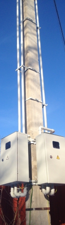 Технические условия выполнялись в Ногинском районе. ВРУ на столб.