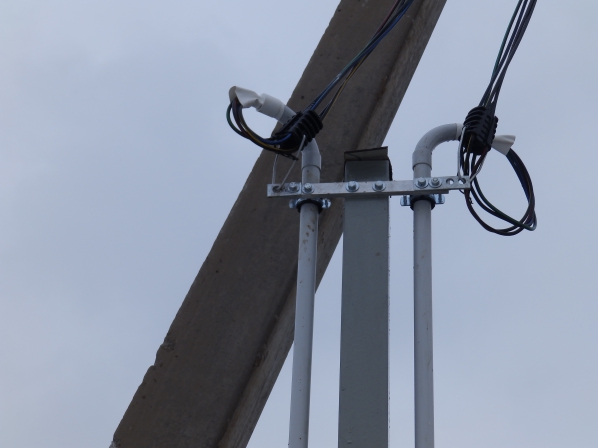 Трубостойка в село Лучинское. Трубостойка для электричества в Истринском районе.