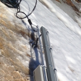 Установка трубостойки для ввода электричества на участок д. Деденево Дмитровский район