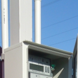 Трубостойка. Электромонтаж в деревне Вырубово Одинцовский район.