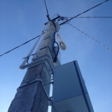 Столб под электричество. Продвидение электричества в поселке Шереметьевский.