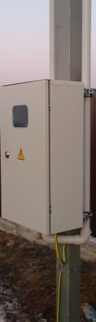 Трубостойка . Электромонтажные работы проводились в сельском поселении Кривцовское Солнечногорский район