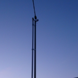 Труба для воздушной линии. Установлена на бытовке.