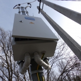 Трубостойка для ввода электричества в дом. Делали в деревне Колтышово Солнечногорского района