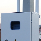 Трубостойка установлена в деревне Авдотьино Можайского района.Подключение электроэнергии на участке.
