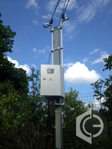 Трубостойка ввод электричества