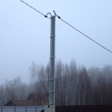 Трубостойка для протяжки воздушной линии высота 6 метров.Установлена в Ленинском районе село Остров.