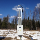 Трубостойка КП Векшино. Подключение электричества на участки 8(499)343-34-17