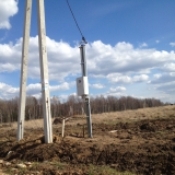 Установка трубостоек поселок Часцы, село Юдино, Жаворонки.