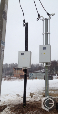 Курсаково Истринский район. Электричество к домам.