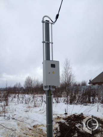 Некрасовский Дмитровский район. Подключали электричество к домам.