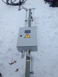 Орудьево Дмитровский район. Проводили электричество