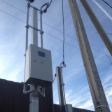 Сельское поселение Куликовское. Устанавливали трубостойки.