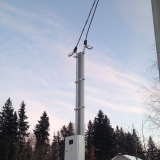 Сельское поселение Костинское. Подключение электричества зимой.