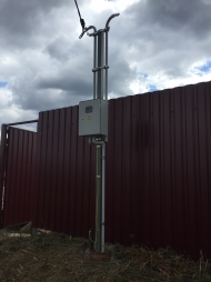 Установка, монтаж, подключение трубостойки для электричества, в Серпуховском районе.