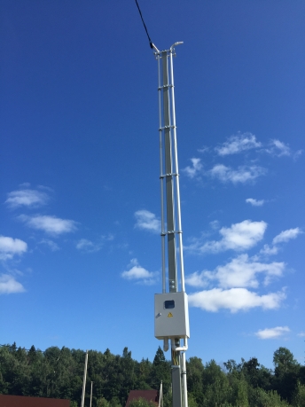 Трубостойка 8 метров. Монтировали в Солнечногорском районе. май 2019г.