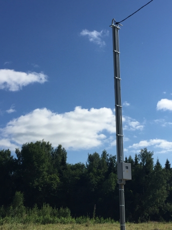 Трубостойка 8 метров усиленная. Делали в Пушкинском районе. Май 2019г.