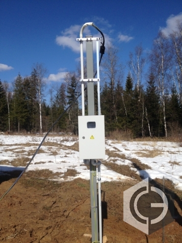 Трубостойка для ввода электричества Одинцовский район.