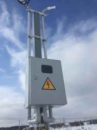 Установка трубостойки в посёлке Тучково.