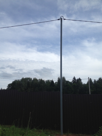 Промежуточная трубостойка 7м для протяжки сип кабеля